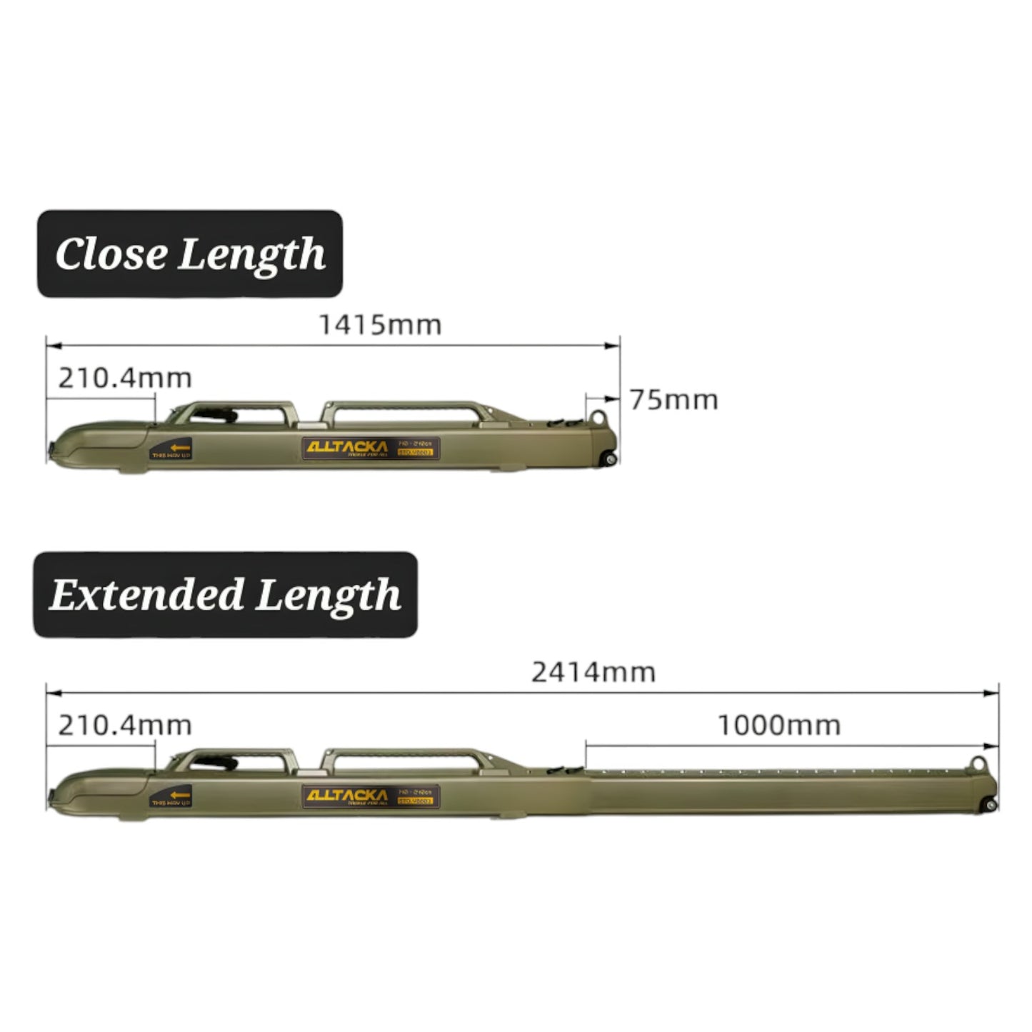 ALLTACKA Rod Tube with wheels YB-303